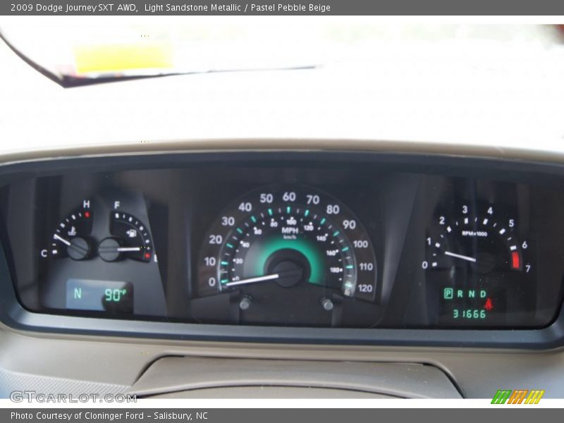 Light Sandstone Metallic / Pastel Pebble Beige 2009 Dodge Journey SXT AWD