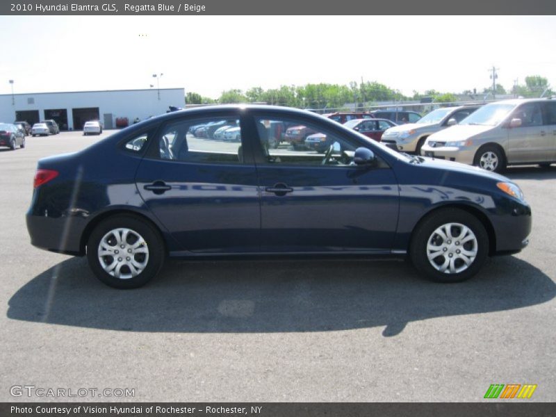 Regatta Blue / Beige 2010 Hyundai Elantra GLS