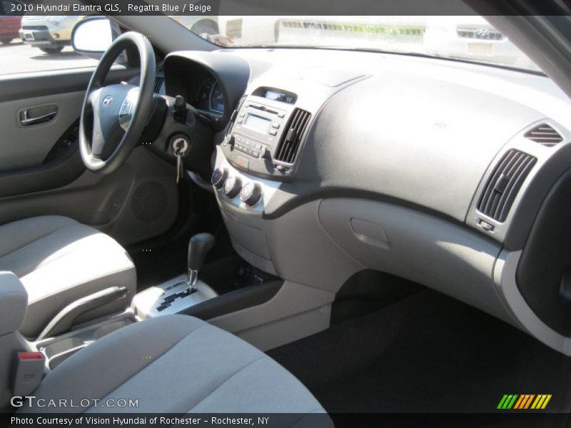 Regatta Blue / Beige 2010 Hyundai Elantra GLS