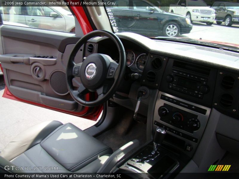 Inferno Red Pearl / Medium Slate Gray 2006 Jeep Commander