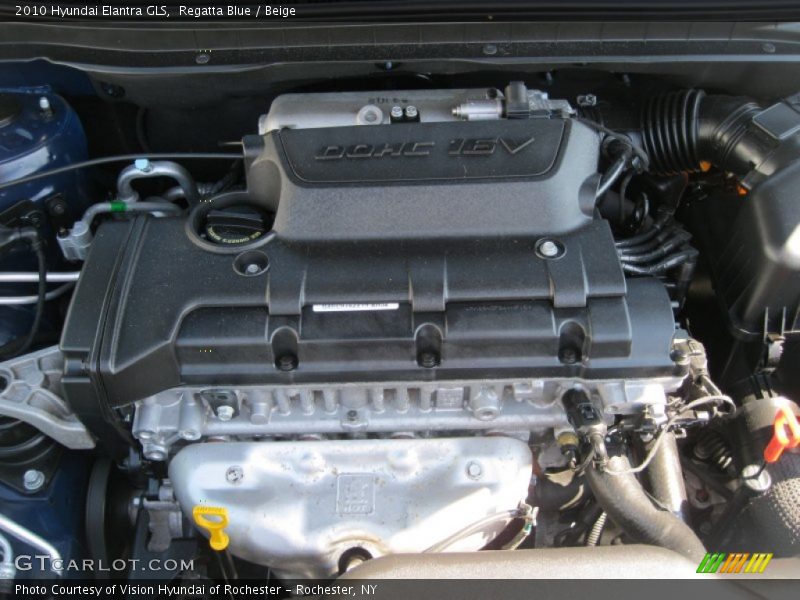Regatta Blue / Beige 2010 Hyundai Elantra GLS