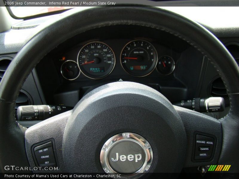 Inferno Red Pearl / Medium Slate Gray 2006 Jeep Commander