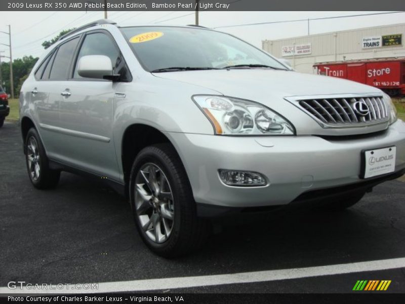Bamboo Pearl / Light Gray 2009 Lexus RX 350 AWD Pebble Beach Edition