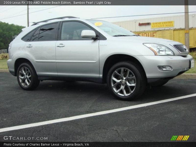 Bamboo Pearl / Light Gray 2009 Lexus RX 350 AWD Pebble Beach Edition