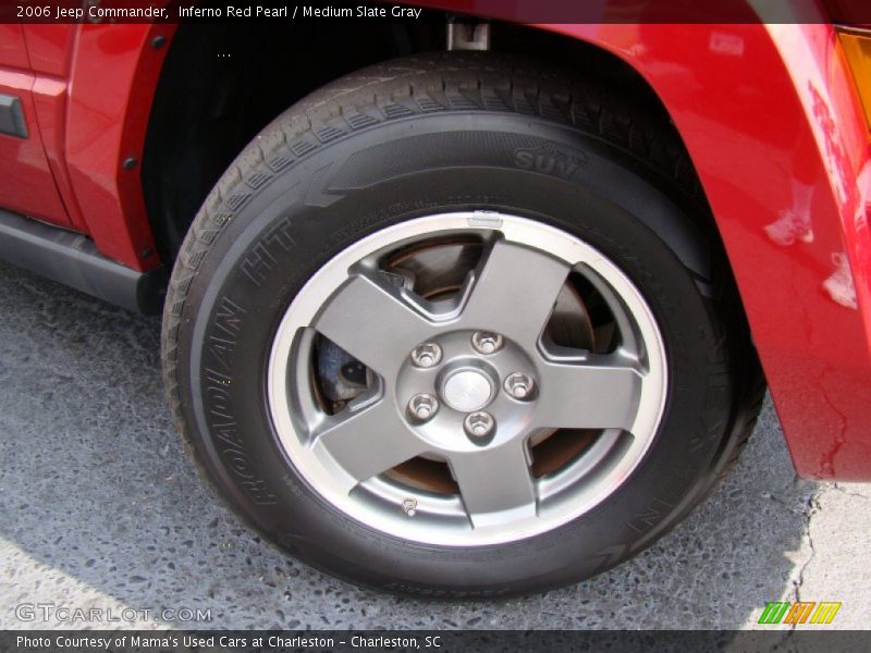 Inferno Red Pearl / Medium Slate Gray 2006 Jeep Commander