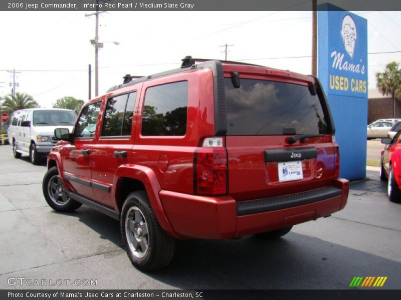 Inferno Red Pearl / Medium Slate Gray 2006 Jeep Commander