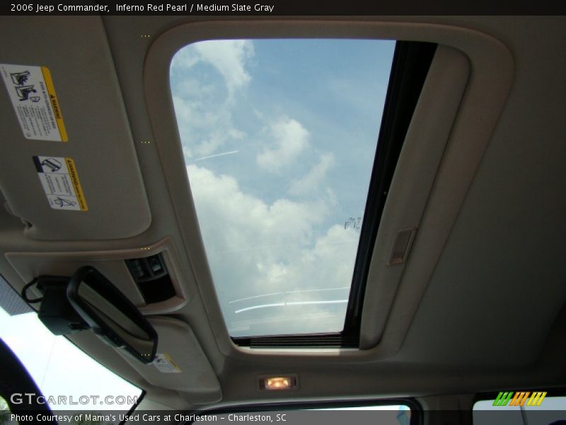 Inferno Red Pearl / Medium Slate Gray 2006 Jeep Commander