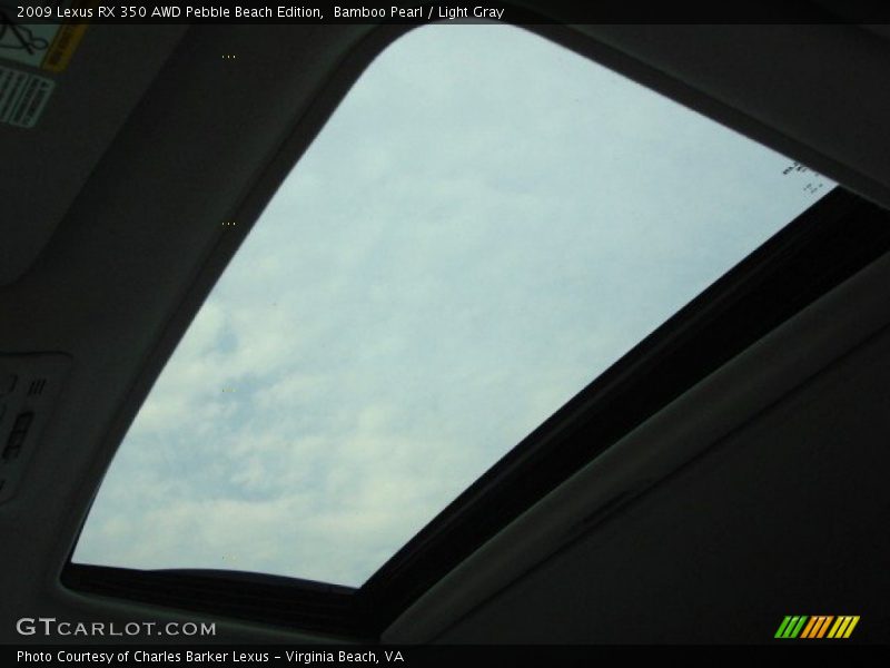 Bamboo Pearl / Light Gray 2009 Lexus RX 350 AWD Pebble Beach Edition