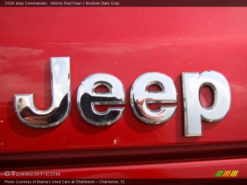 Inferno Red Pearl / Medium Slate Gray 2006 Jeep Commander
