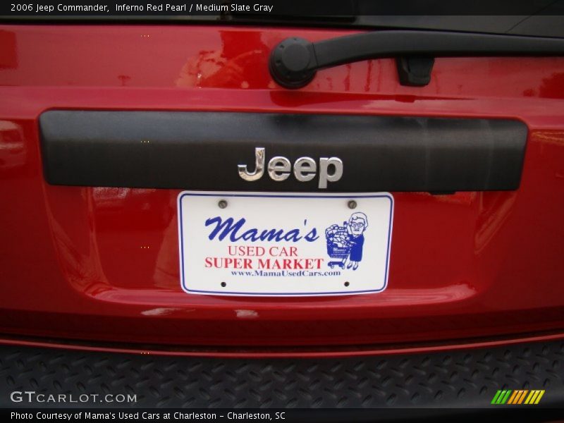 Inferno Red Pearl / Medium Slate Gray 2006 Jeep Commander