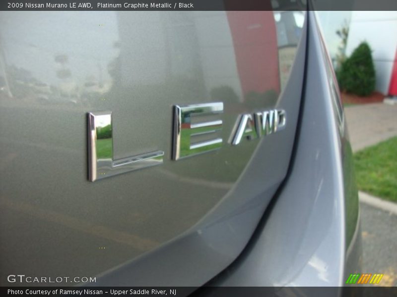 Platinum Graphite Metallic / Black 2009 Nissan Murano LE AWD