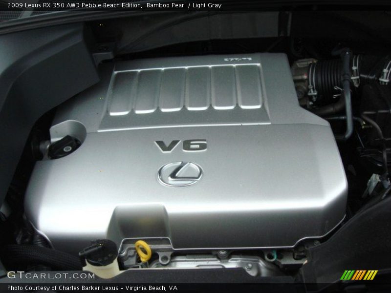 Bamboo Pearl / Light Gray 2009 Lexus RX 350 AWD Pebble Beach Edition