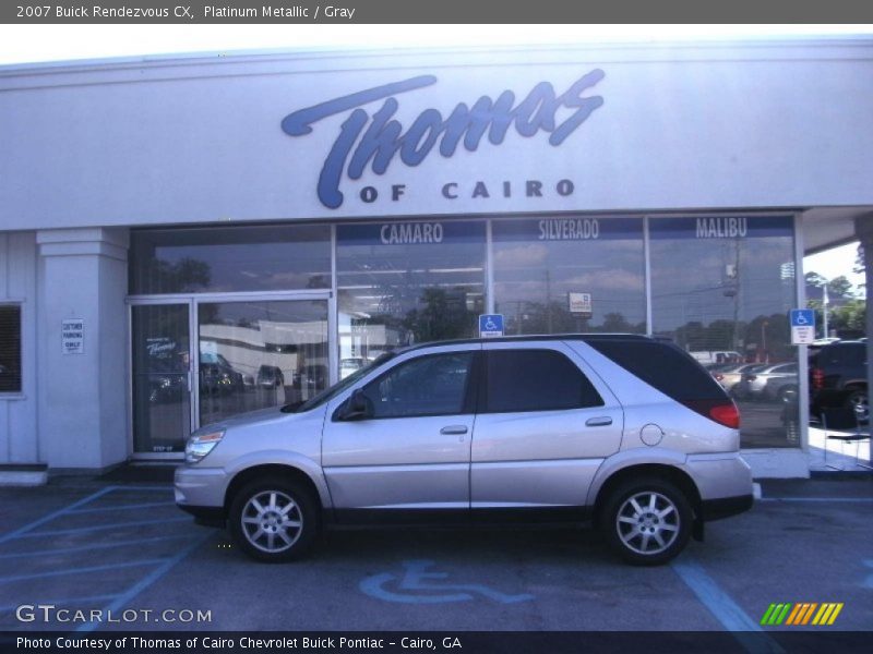 Platinum Metallic / Gray 2007 Buick Rendezvous CX
