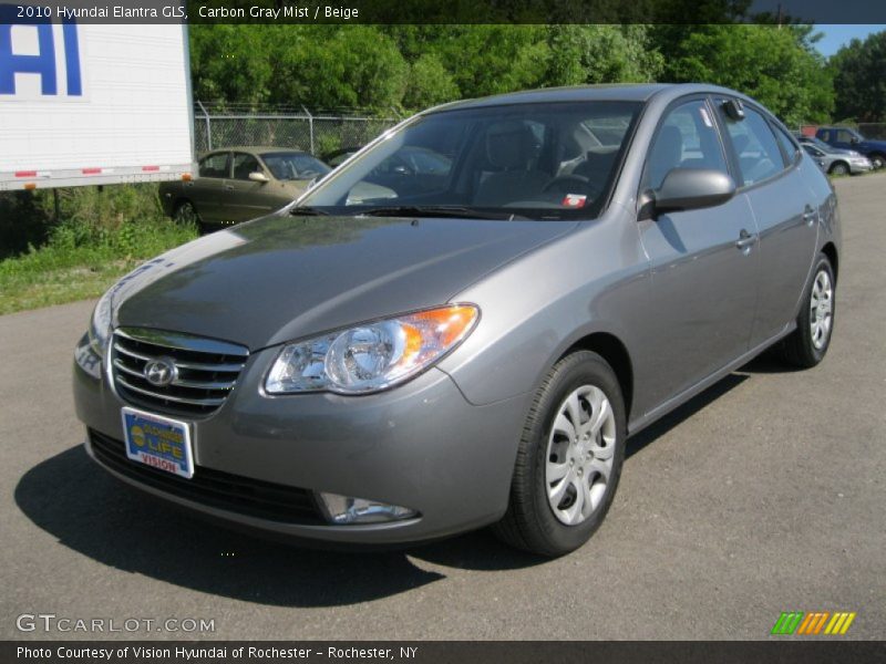 Carbon Gray Mist / Beige 2010 Hyundai Elantra GLS