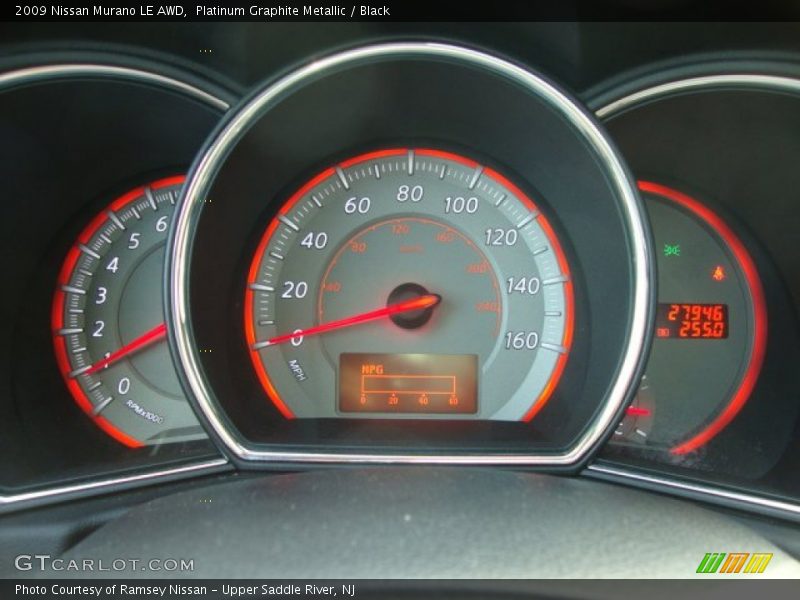 Platinum Graphite Metallic / Black 2009 Nissan Murano LE AWD