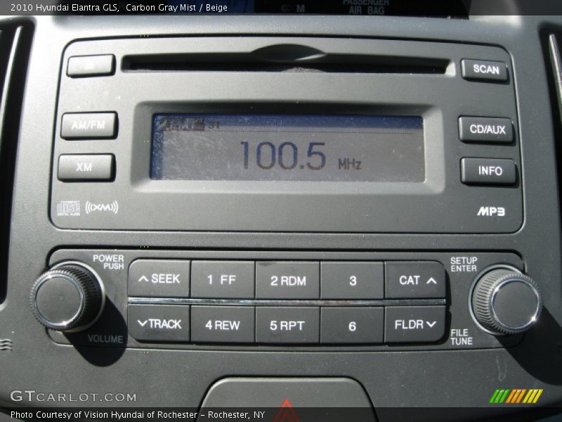 Carbon Gray Mist / Beige 2010 Hyundai Elantra GLS