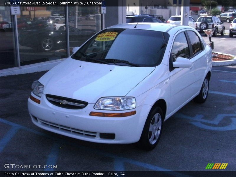 Summit White / Charcoal 2006 Chevrolet Aveo LS Sedan