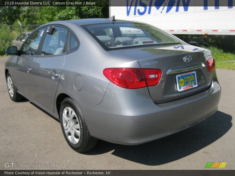 Carbon Gray Mist / Beige 2010 Hyundai Elantra GLS