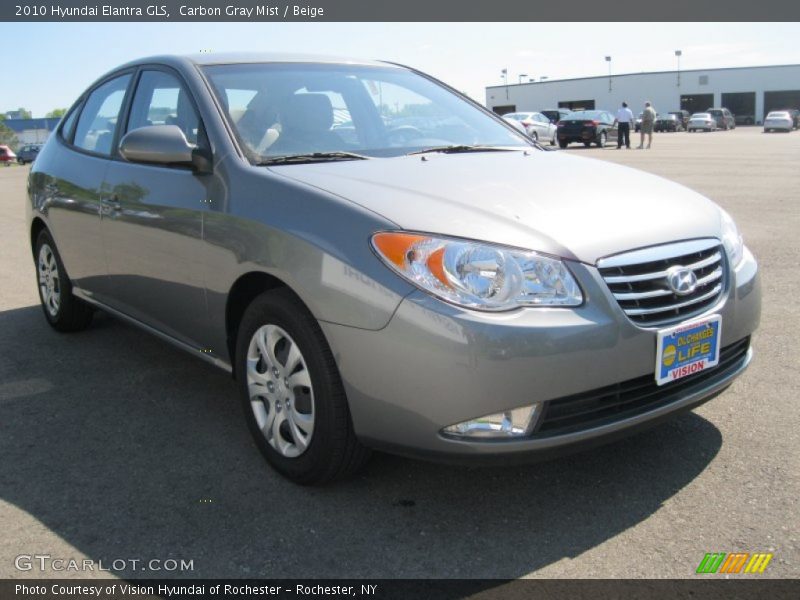 Carbon Gray Mist / Beige 2010 Hyundai Elantra GLS