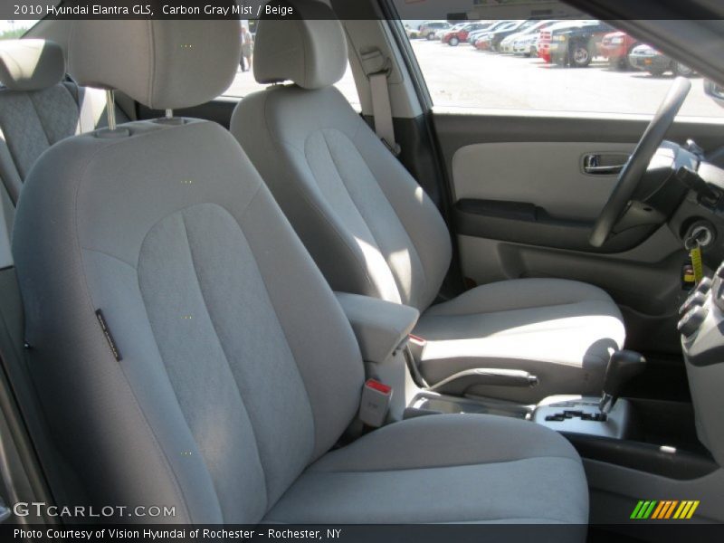 Carbon Gray Mist / Beige 2010 Hyundai Elantra GLS