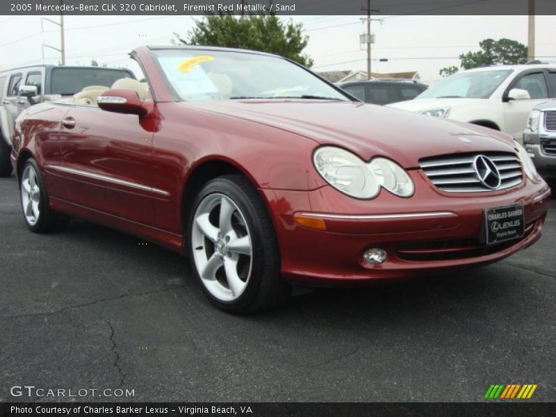 Firemist Red Metallic / Sand 2005 Mercedes-Benz CLK 320 Cabriolet