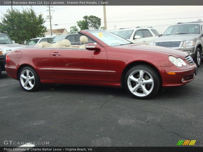  2005 CLK 320 Cabriolet Firemist Red Metallic