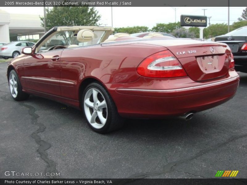 Firemist Red Metallic / Sand 2005 Mercedes-Benz CLK 320 Cabriolet