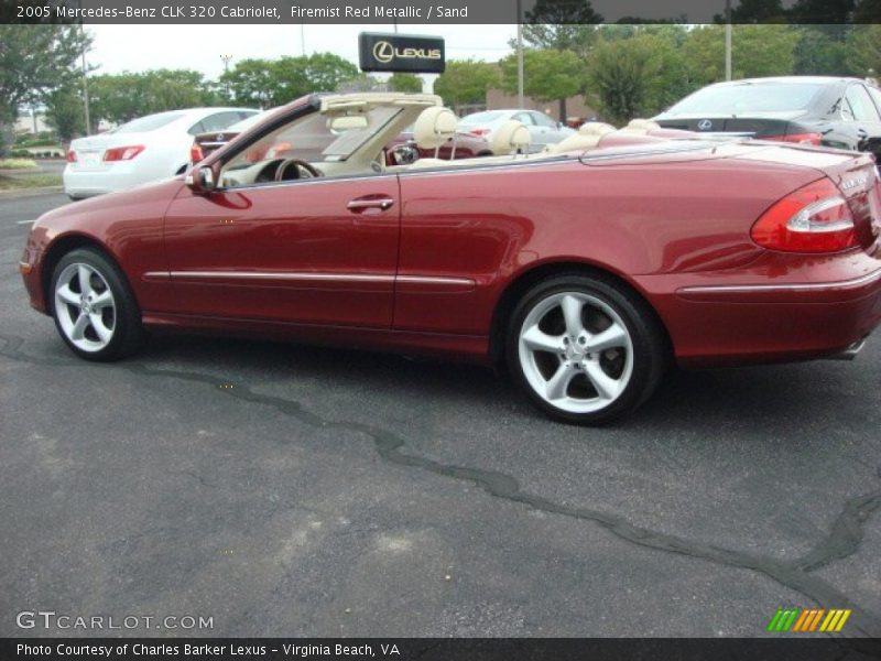 Firemist Red Metallic / Sand 2005 Mercedes-Benz CLK 320 Cabriolet