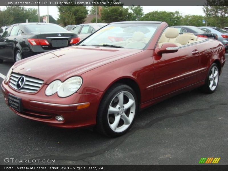 Firemist Red Metallic / Sand 2005 Mercedes-Benz CLK 320 Cabriolet