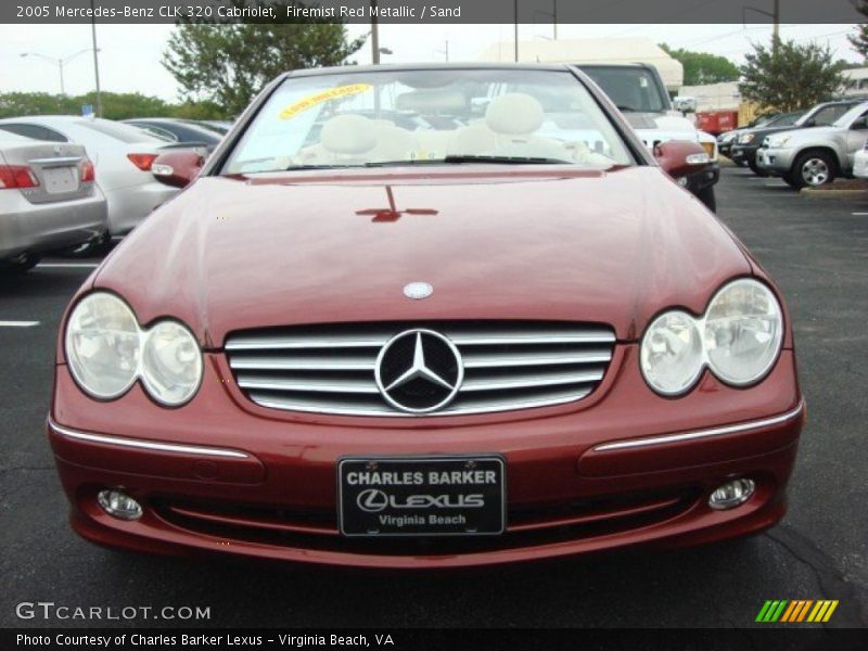 Firemist Red Metallic / Sand 2005 Mercedes-Benz CLK 320 Cabriolet