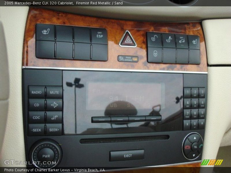 Controls of 2005 CLK 320 Cabriolet