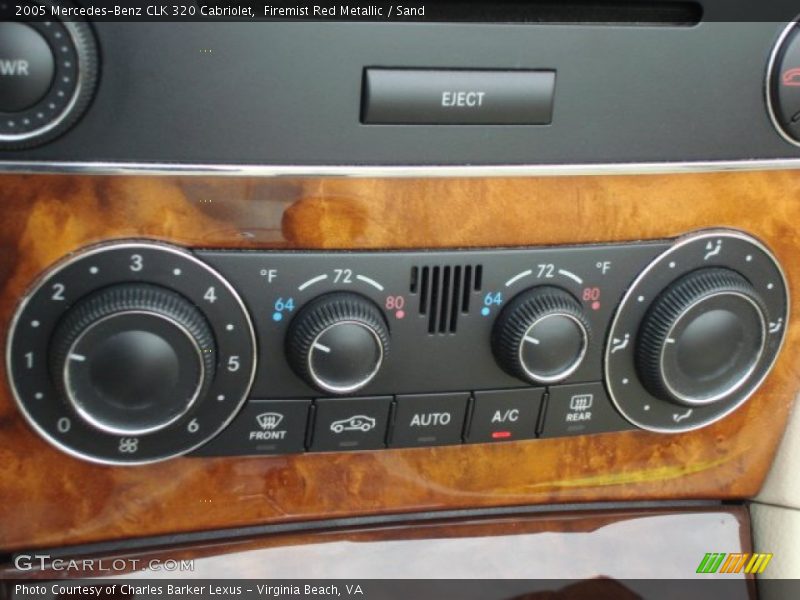 Controls of 2005 CLK 320 Cabriolet