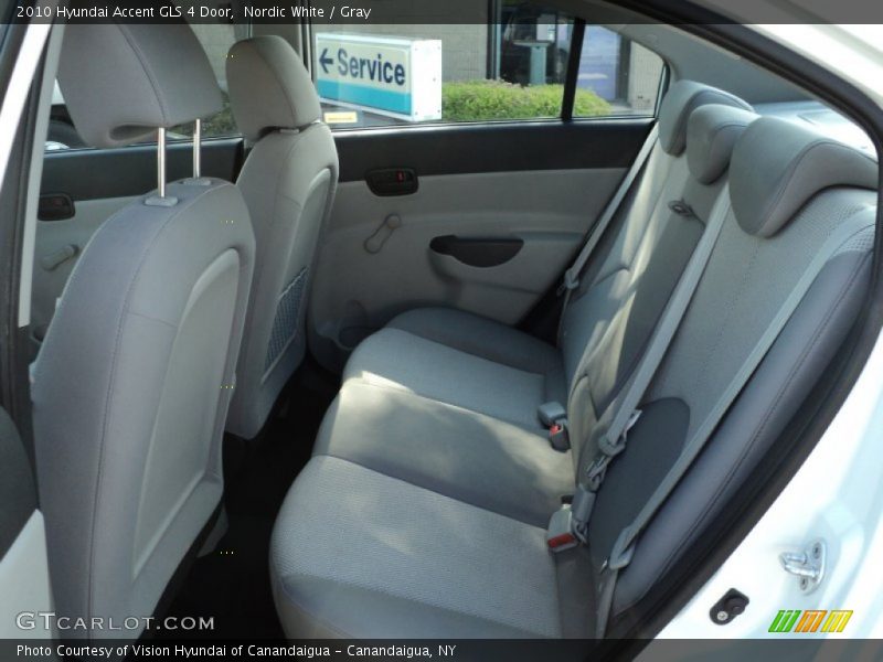 Nordic White / Gray 2010 Hyundai Accent GLS 4 Door