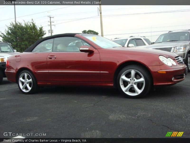 Firemist Red Metallic / Sand 2005 Mercedes-Benz CLK 320 Cabriolet