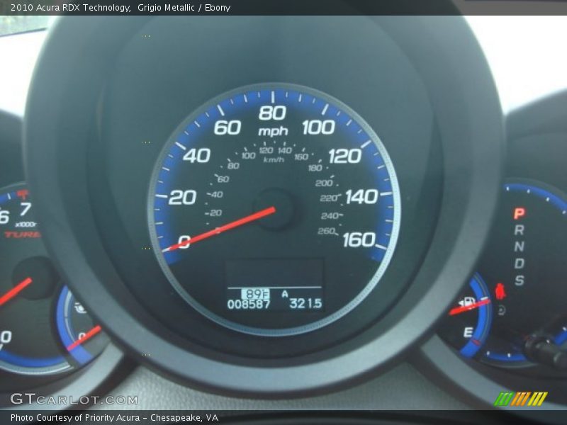 Grigio Metallic / Ebony 2010 Acura RDX Technology
