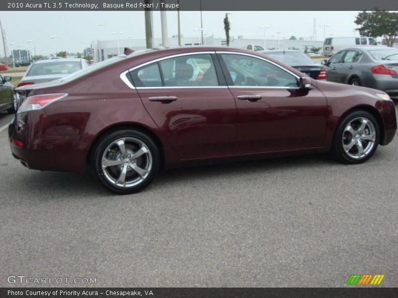 Basque Red Pearl / Taupe 2010 Acura TL 3.5 Technology