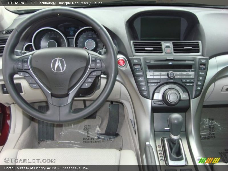 Basque Red Pearl / Taupe 2010 Acura TL 3.5 Technology