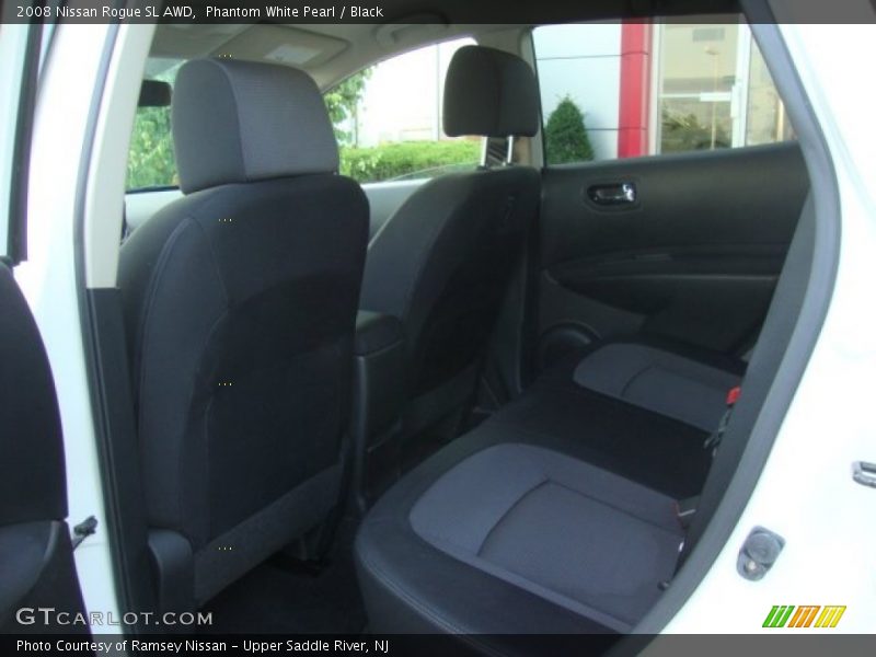 Phantom White Pearl / Black 2008 Nissan Rogue SL AWD