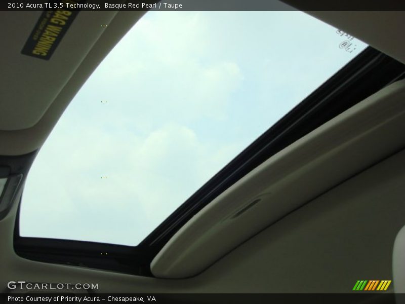 Basque Red Pearl / Taupe 2010 Acura TL 3.5 Technology