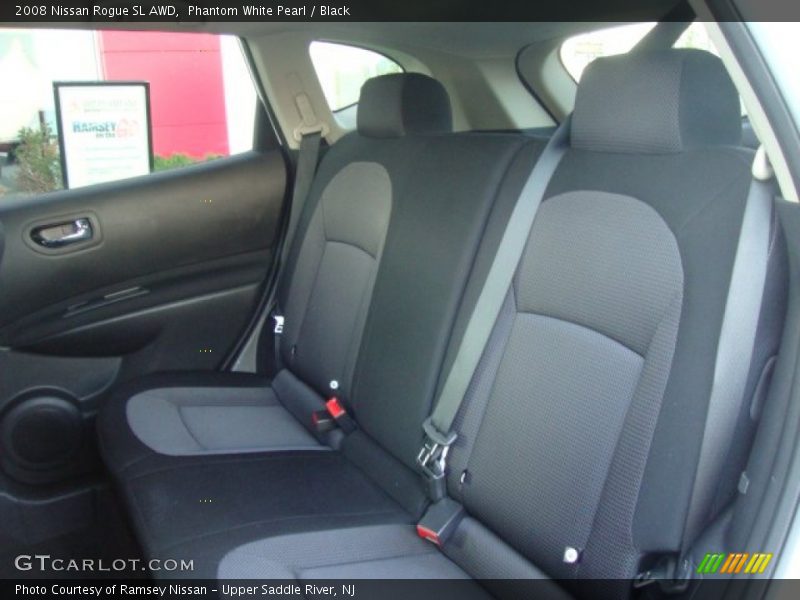 Phantom White Pearl / Black 2008 Nissan Rogue SL AWD