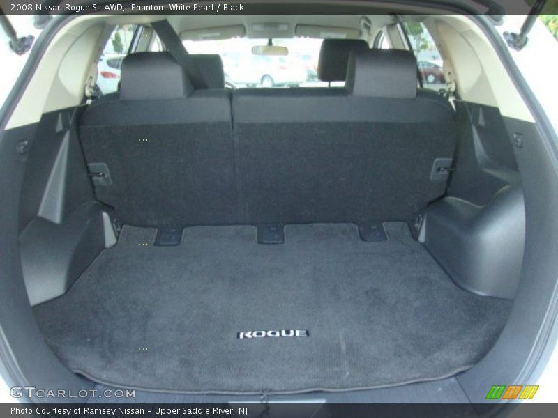 Phantom White Pearl / Black 2008 Nissan Rogue SL AWD