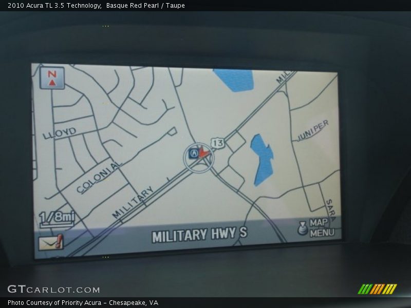 Basque Red Pearl / Taupe 2010 Acura TL 3.5 Technology