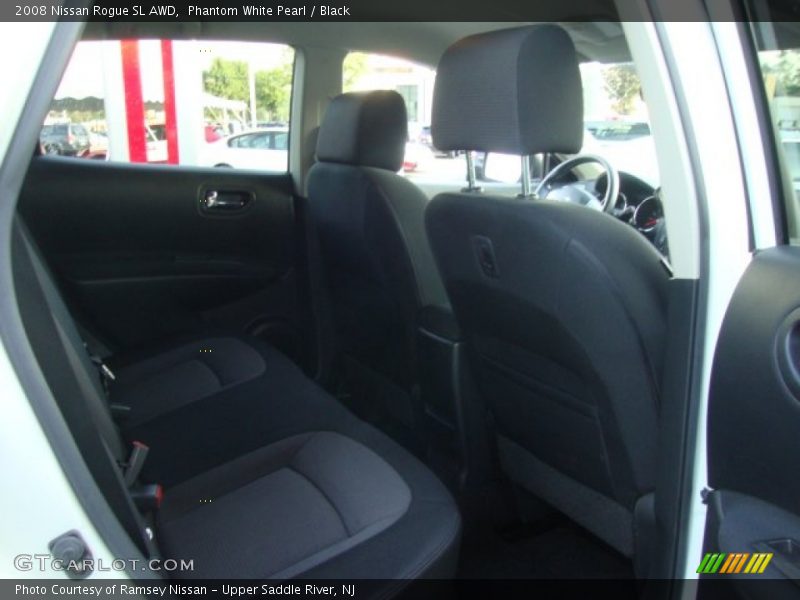 Phantom White Pearl / Black 2008 Nissan Rogue SL AWD