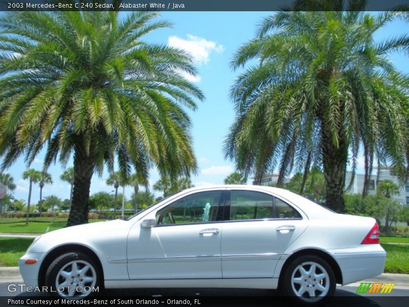 Alabaster White / Java 2003 Mercedes-Benz C 240 Sedan