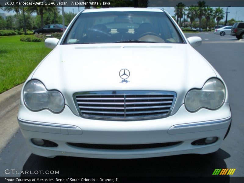Alabaster White / Java 2003 Mercedes-Benz C 240 Sedan