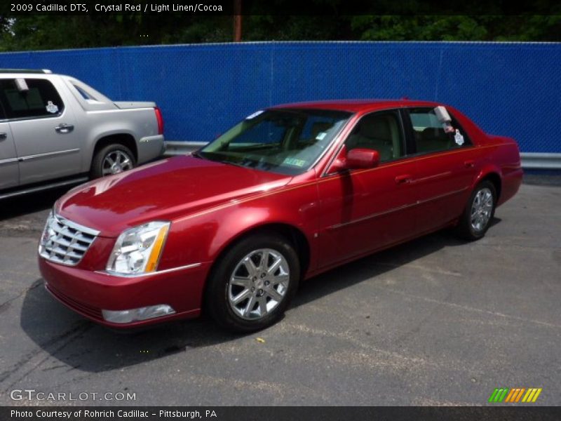 Crystal Red / Light Linen/Cocoa 2009 Cadillac DTS