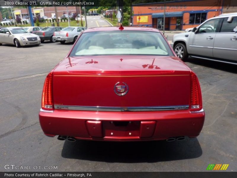 Crystal Red / Light Linen/Cocoa 2009 Cadillac DTS
