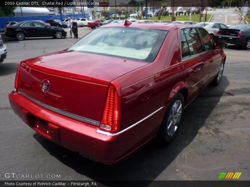Crystal Red / Light Linen/Cocoa 2009 Cadillac DTS