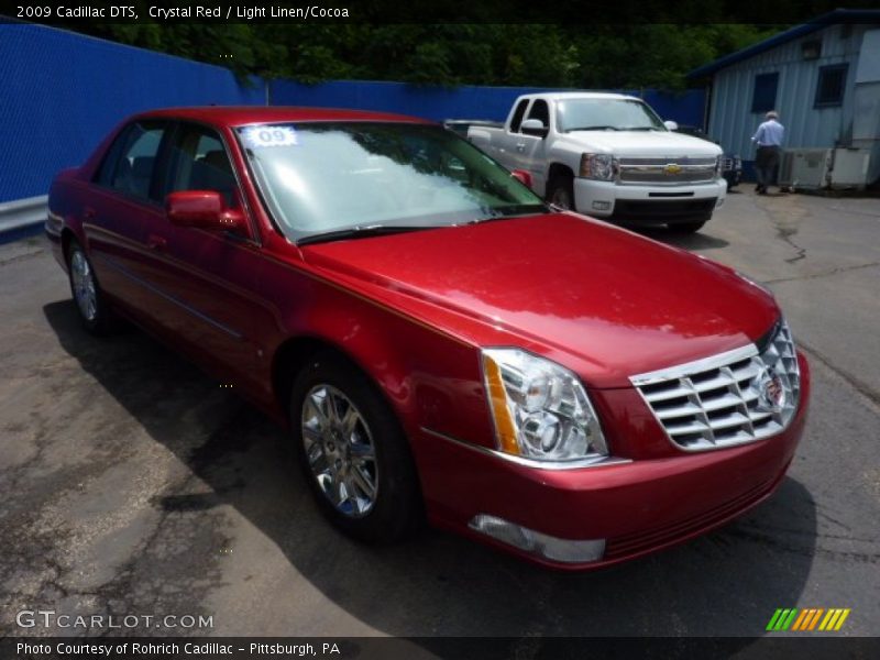 Crystal Red / Light Linen/Cocoa 2009 Cadillac DTS