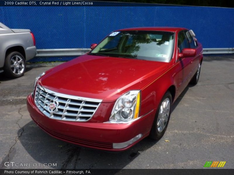 Crystal Red / Light Linen/Cocoa 2009 Cadillac DTS